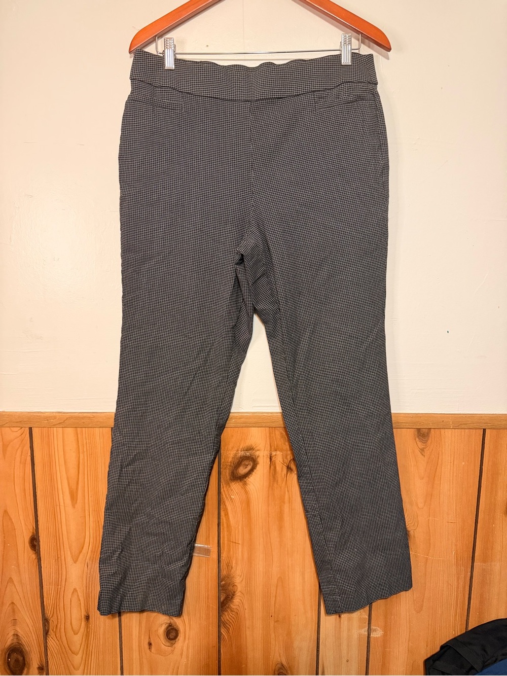 Claiborne Black and White Micro-Check Pants